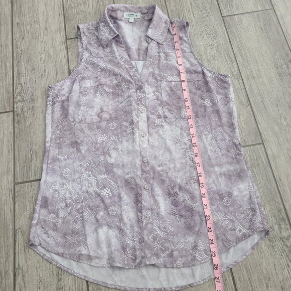 Express The Portofino Sleeveless Button-Up Blouse Women's Size M - Picture 8 of 12
